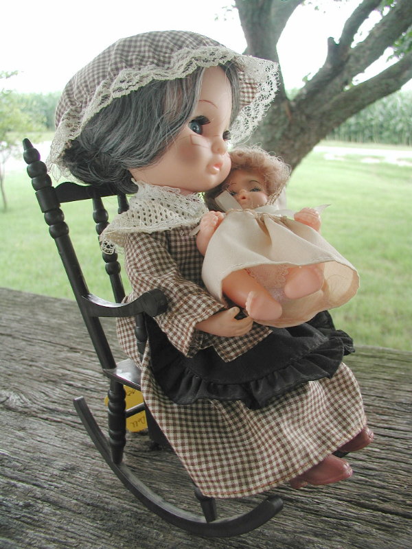 Hobby Holly Doll with Baby in Rocker