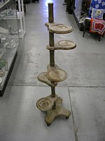 Weathered Wooden Plant Stand